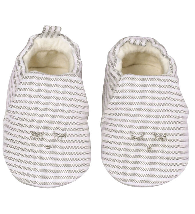 Livly Hjemmesko - Lys Beige/Hvidstribet Livly Hjemmesko - Lys Beige/Hvidstribet