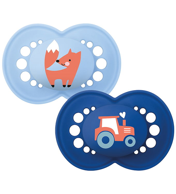 MAM Sutter - Original - 2-pak - 16-36 mdr - Blå m. Print