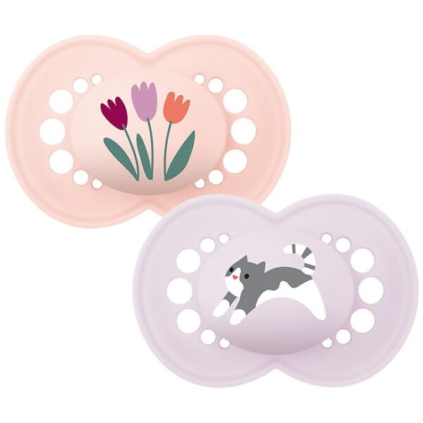 MAM Sutter - Original - 2-pak - 6-16 mdr - Lys Rosa/Lyslilla m.