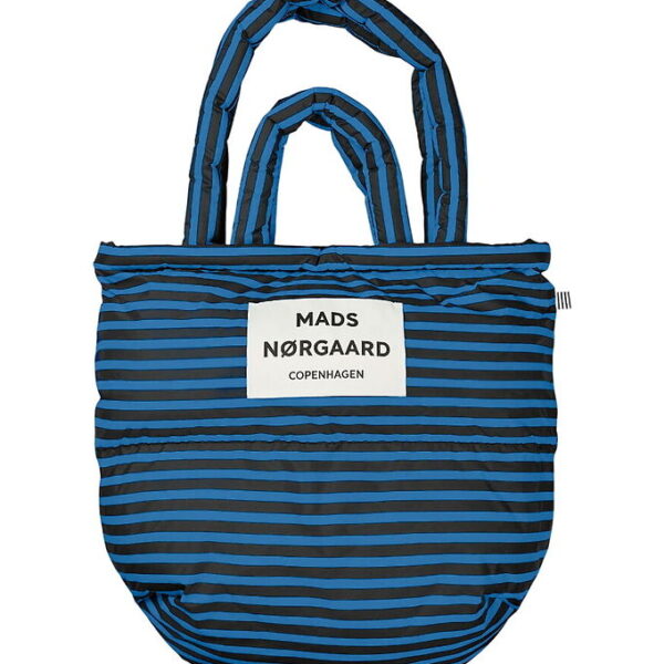 Mads Nørgaard Shopper - Light Ripstop Pillow - True Blue/Sort