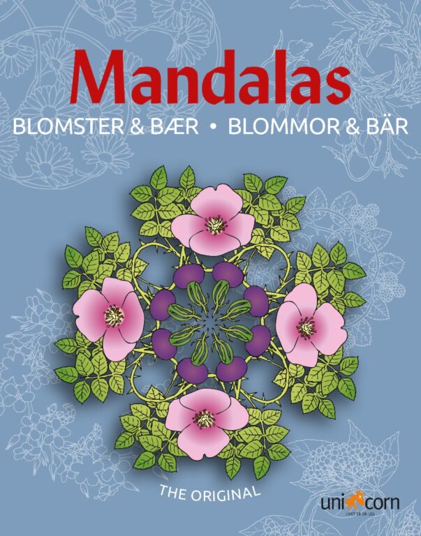 Mandalas malebog - Blomster og bær