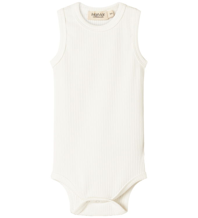 MarMar Body u/æ - Rib - Sleeveless - Noos - Gentle White MarMar Body u/æ - Rib - Sleeveless - Noos - Gentle White