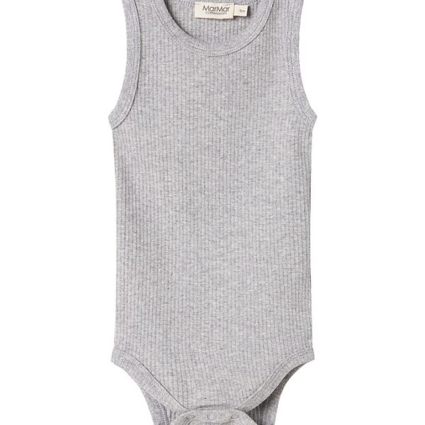 MarMar Body u/æ - Rib - Sleeveless - Noos - Lysegråmeleret
