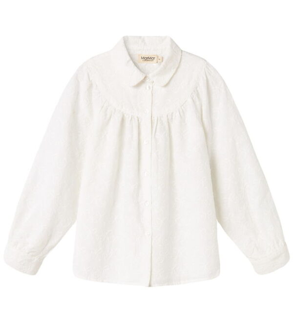 MarMar Skjorte - Trissa - Hvid m. Sløjfer