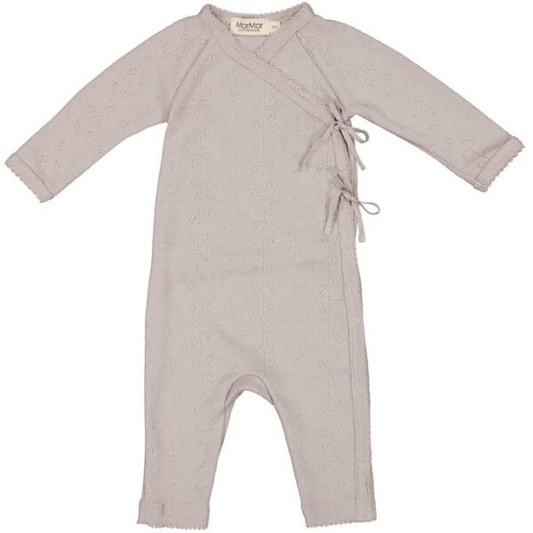 MarMar Slå-om Heldragt - Uld - Pointelle - Rula - Soft Dove