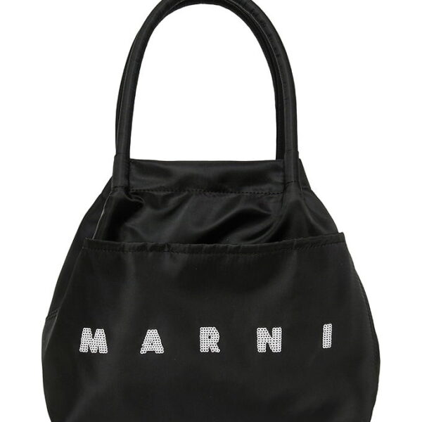 Marni Håndtaske - Sort m. Pailletter