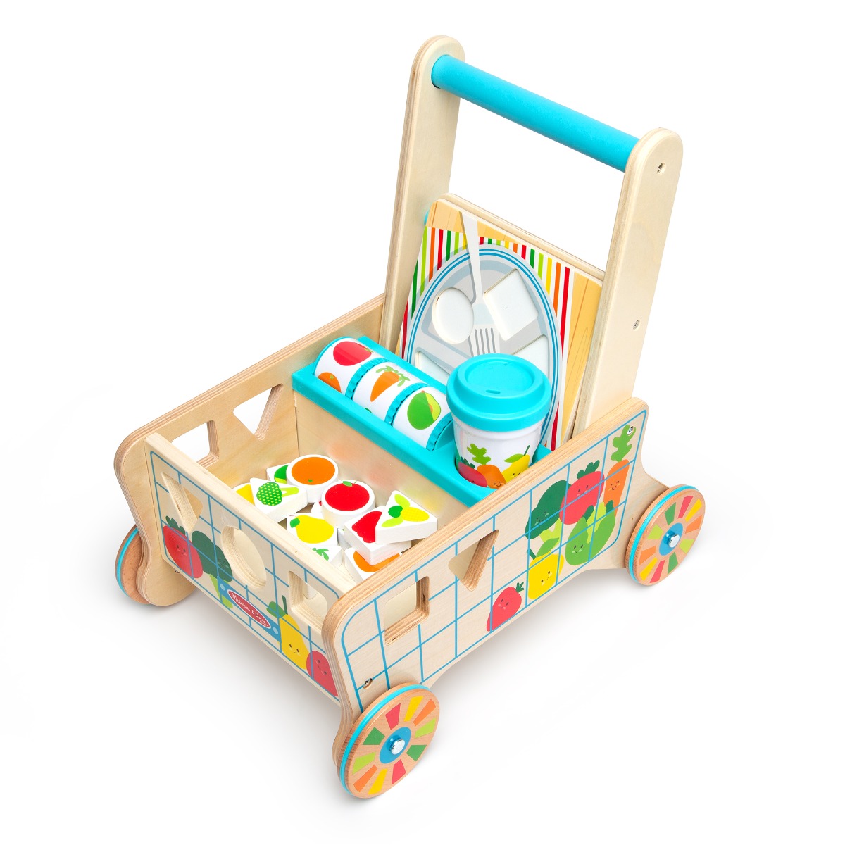Melissa & Doug | Gåvogn/indkøbsvogn med aktiviteter
