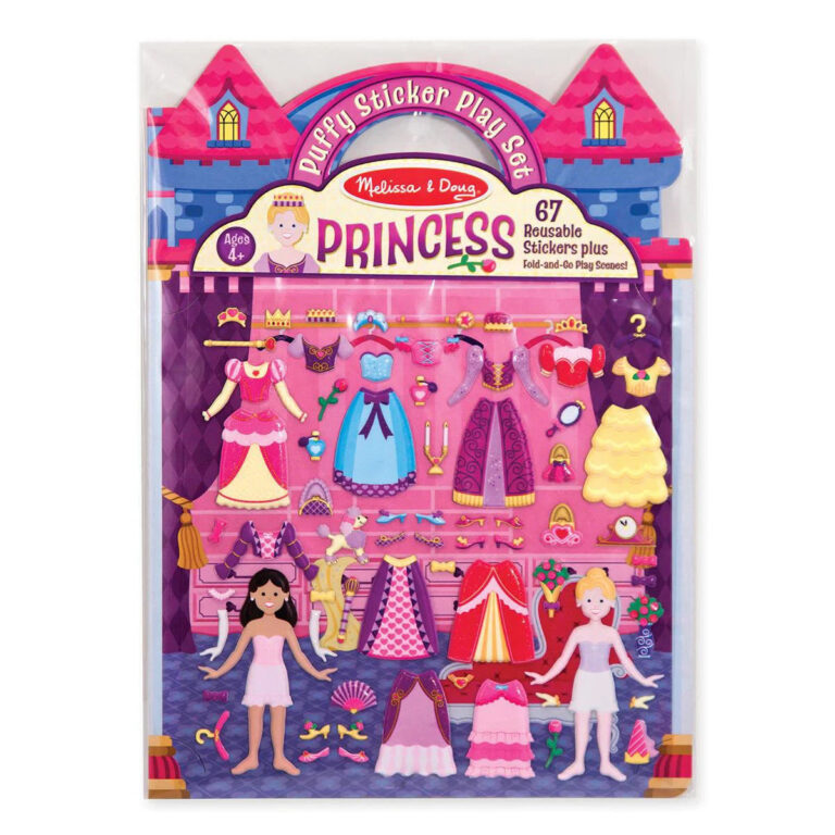 Melissa & Doug Klistermærkesæt, Genanvendelige - Prinsesse