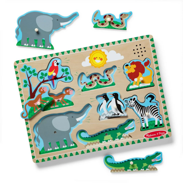 Melissa & Doug | Puslespil med lyd - Zoo