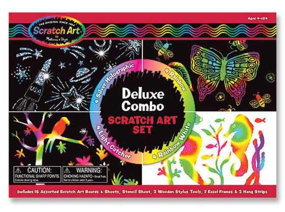 Melissa & Doug | Scratch Art - Deluxe sæt