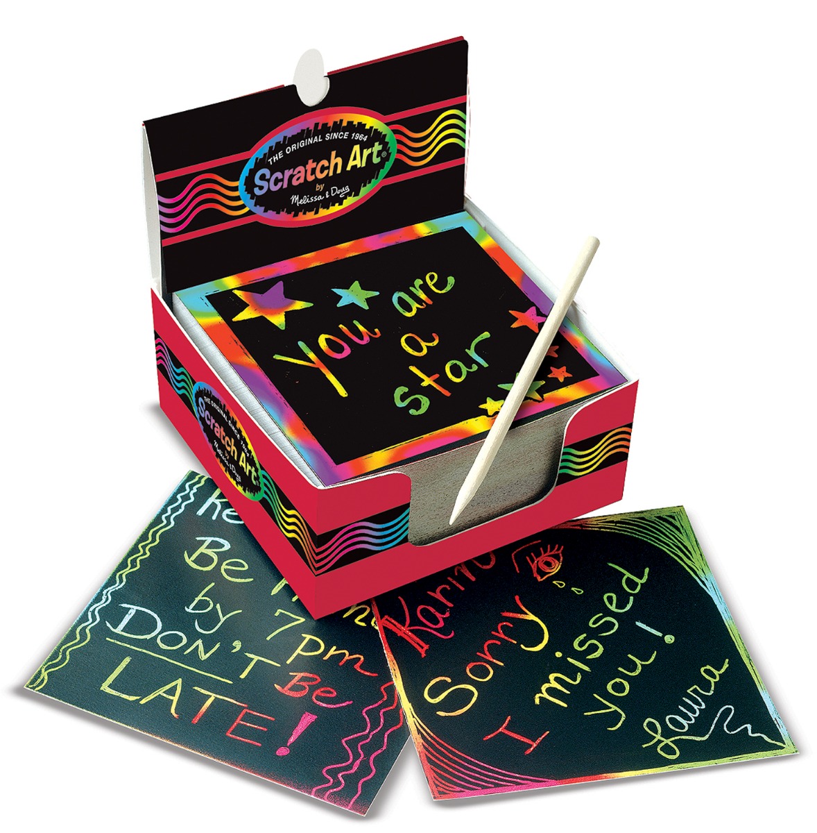 Melissa & Doug | Scratch Art - Regnbuekort