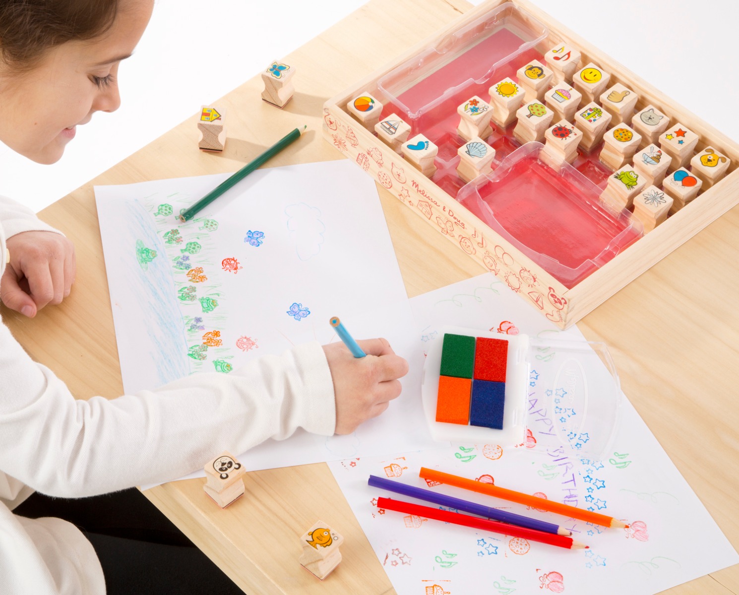 Melissa & Doug | Stempelsæt - Farvorit ting, Emoji