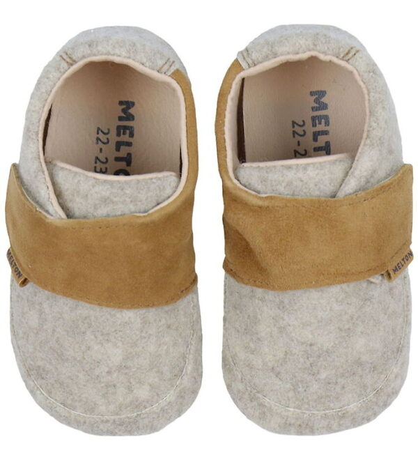 Melton Hjemmesko - Beige Melange
