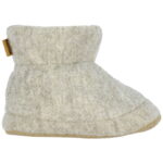 Melton Hjemmesko - Uld - Beige Melange