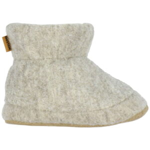 Melton Hjemmesko - Uld - Beige Melange