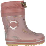 Mikk-Line Gummistøvler m. For - Rose Brown m. Blomster