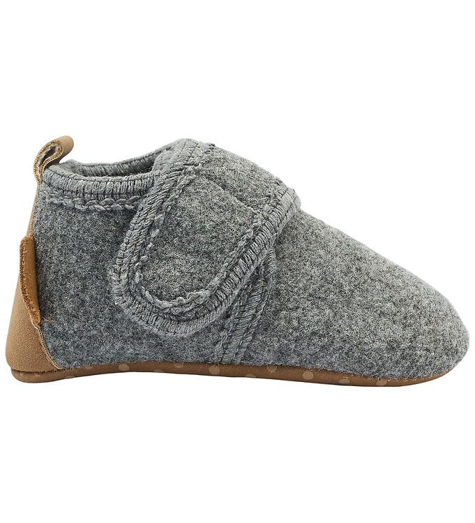 Mikk-Line Hjemmesko - Prewalker Felt - Light Grey Melange