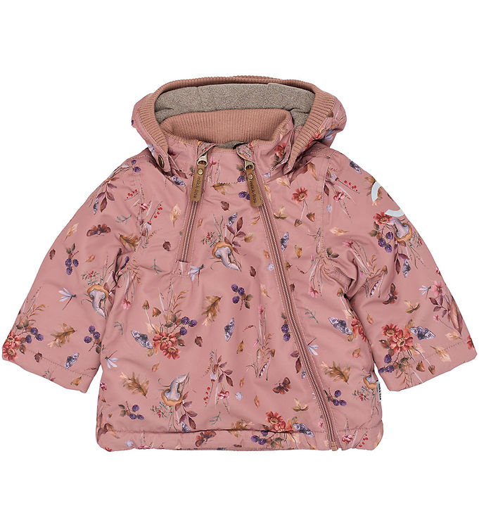 Mikk-Line Vinterjakke - Recycled - Burlwood m. Print