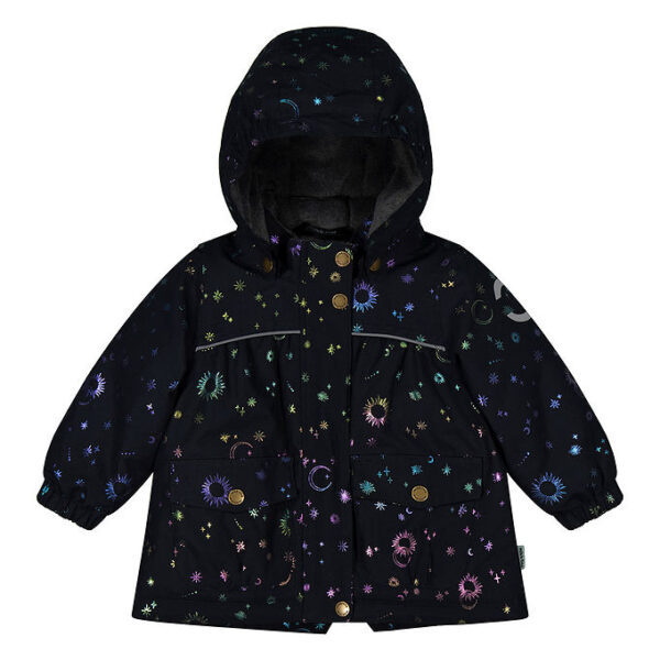 Mikk-Line Vinterjakke - Recycled - Dark Navy m. Print