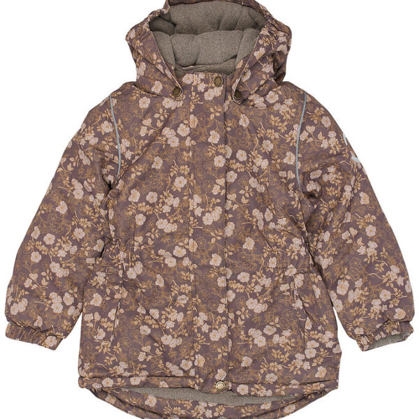 Mikk-Line Vinterjakke - Recycled - Sparrow m. Blomster