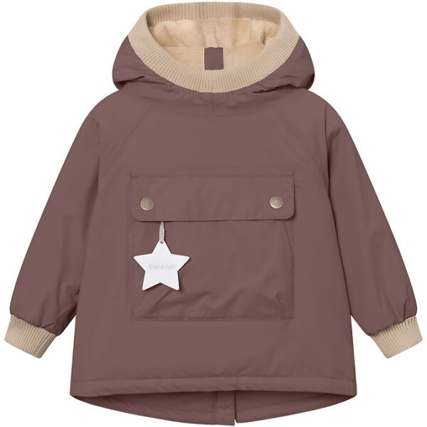Mini A Ture Vinterjakke - MatBaby Wen Fleece Anorak - Peppercorn