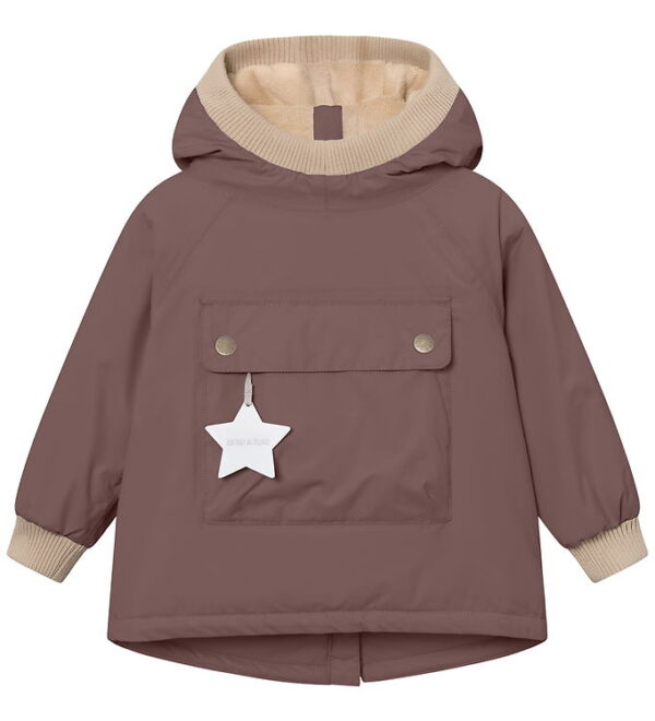 Mini A Ture Vinterjakke - MatBaby Wen Fleece Anorak - Peppercorn Mini A Ture Vinterjakke - MatBaby Wen Fleece Anorak - Peppercorn