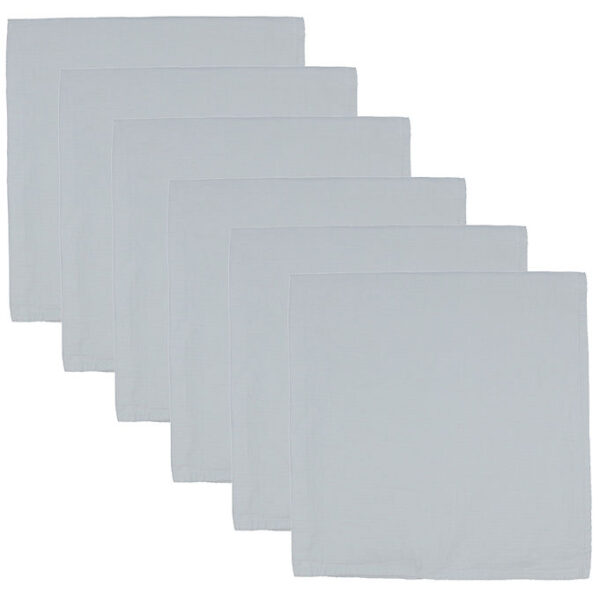 Mininor Stofbleer - 6-pak - 70x70 cm - Glacier Grey