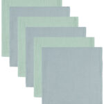 Mininor Stofbleer - 70x70 cm - 6-pak - Grey Seal/Willowgreen