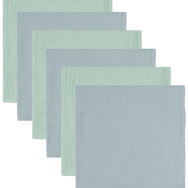 Mininor Stofbleer - 70x70 cm - 6-pak - Grey Seal/Willowgreen