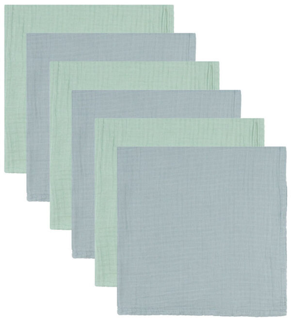 Mininor Stofbleer - 70x70 cm - 6-pak - Grey Seal/Willowgreen