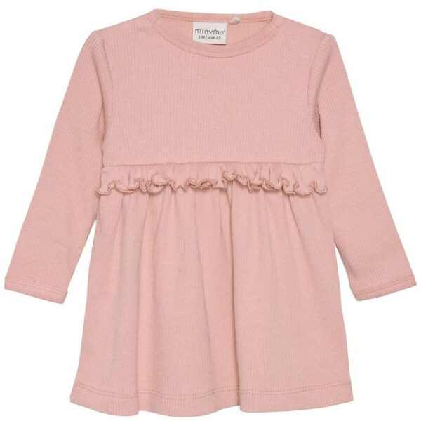 Minymo Kjole - Rib - Misty Rose