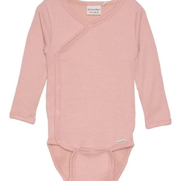 Minymo Slå-om Body l/æ - Rib - Misty Rose