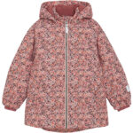 Minymo Vinterjakke - AOP - Peach Whip