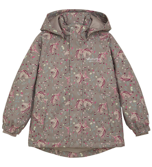 Minymo Vinterjakke - AOP - Roasted Cashew