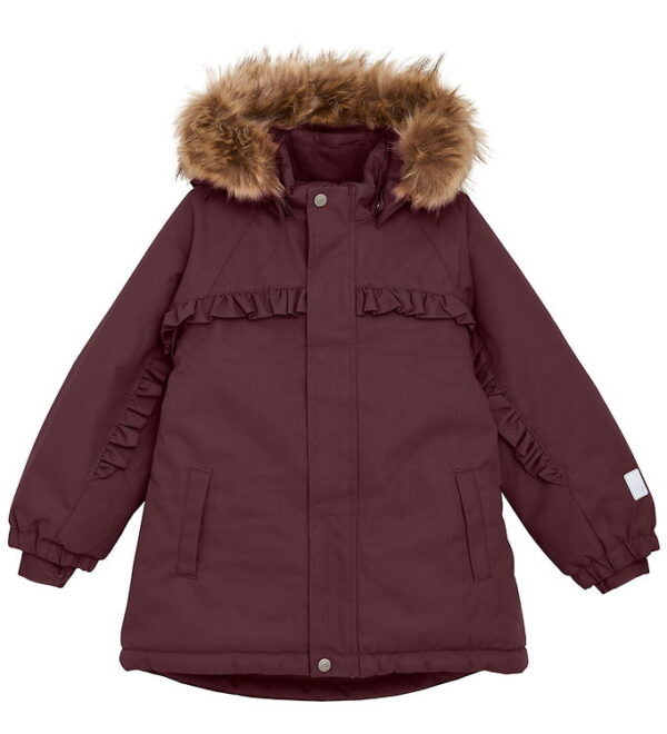 Minymo Vinterjakke - Catawba Grape m. Flæser