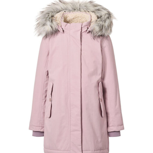 Molo Vinterfrakke - Peace - Blue Pink m. Imiteret Pels
