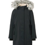 Molo Vinterfrakke - Peace - Sort m. Imiteret Pels