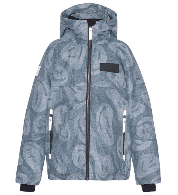 Molo Vinterjakke - Castor - Denim Swirley Molo Vinterjakke - Castor - Denim Swirley