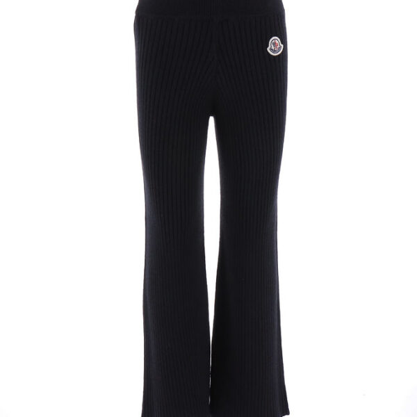 Moncler Bukser - Akryl/Uld - Rib - Sort