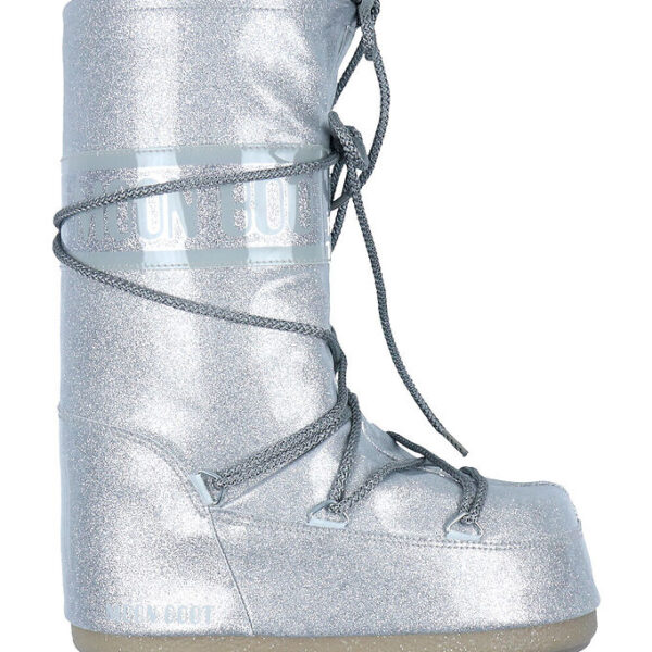 Moon Boot Vinterstøvler - Icon Glitter - Silver