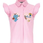Moschino Skjorte - Rosa m. Hjerter