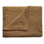 Mushie Babytæppe Dots Mustard Melange