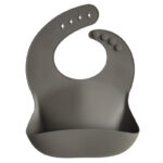 Mushie Silicone Bib Dove Grey