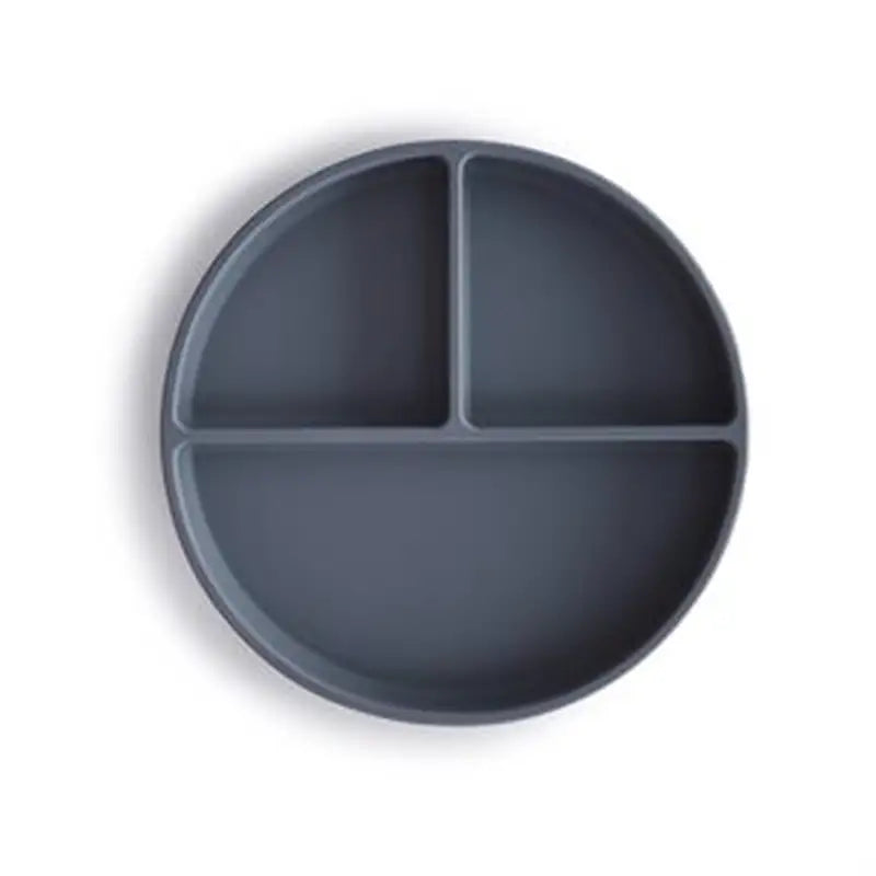 Mushie Skridsikker Silikone Tallerken Tredelt Tradewinds