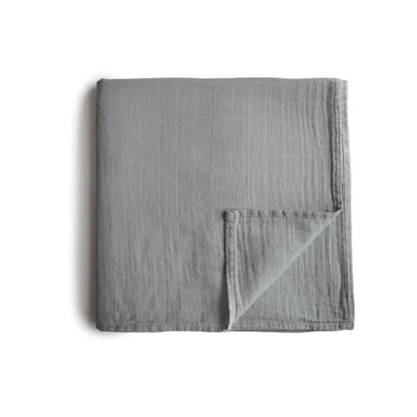 Mushie Swaddle Belgian Grey