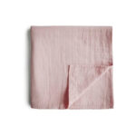 Mushie Swaddle Rose Vanilla