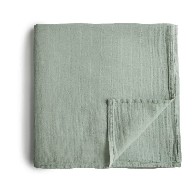 Mushie Swaddle Sage Mushie Swaddle Sage