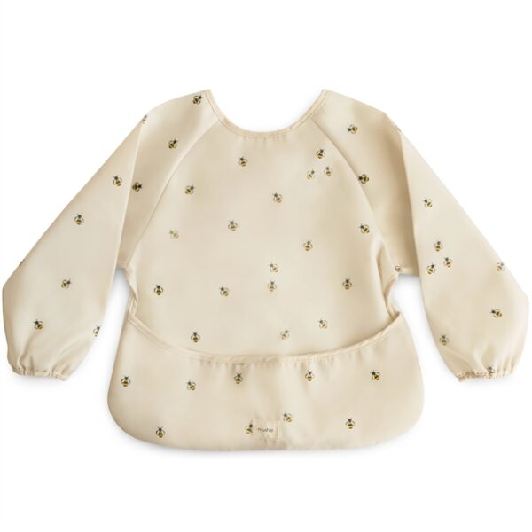 Mushie hagesmæk med ærmer - Bees