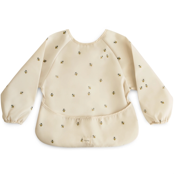 Mushie hagesmæk med ærmer - Bees