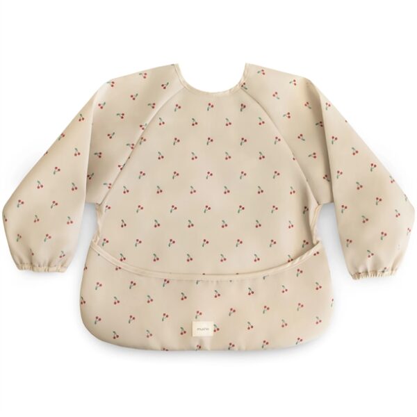 Mushie hagesmæk med ærmer - Cherries